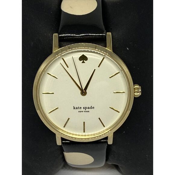 Kate Spade Metro 0173 Women's Black Leather Analog Dial Quartz Watch WO451 - Picture 2 of 12